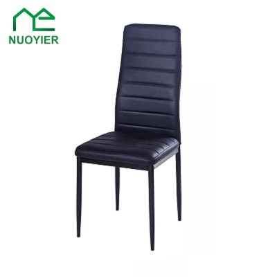 2019 Best-selling Items Metal Legs Leather Dining Chairs