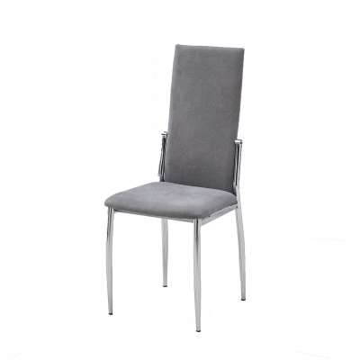 Global hot-selling iron electroplate leg fabric simple Nordic style dining chair