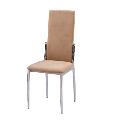 Furniture Manufacturer Wholesale Electroplating Legs  Fabric Dining Chairs